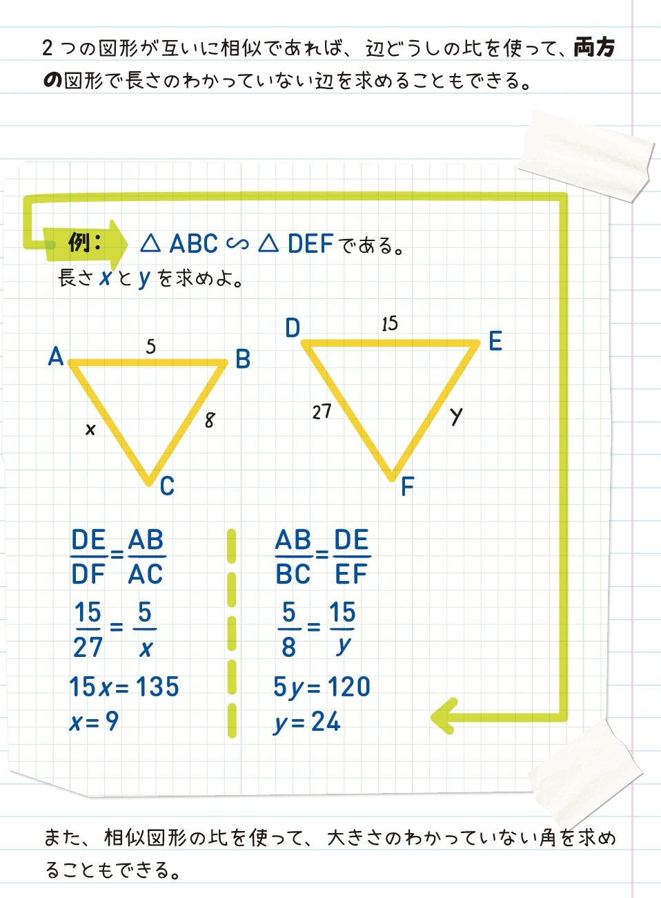 アメリカの中学生が学ぶ 相似と縮尺 入門 全世界700万人が感動した 数学 ノート アメリカの中学生が学んでいる14歳からの数学 ダイヤモンド オンライン