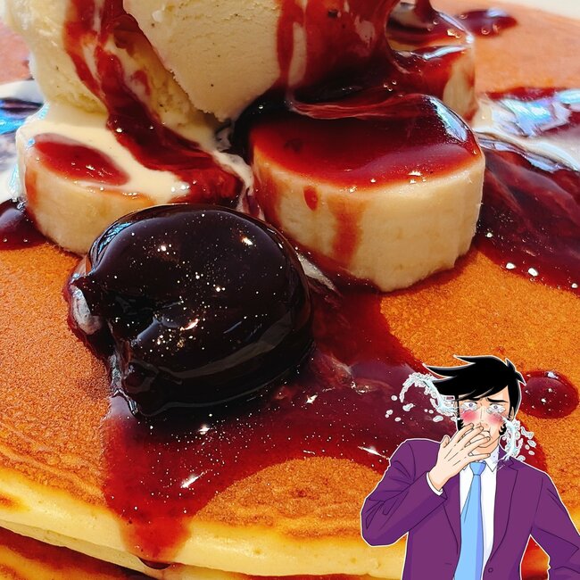 「期待の2倍以上美味しかった」「また食べたい」ロイヤルホストの“てんこ盛りパンケーキ”チェリーがごろごろで、どこを食べても美味しい！「アイスにクリームものっかってて満足度高い」