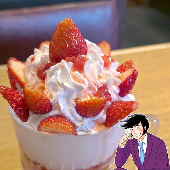 「カロリーやばそう！」「食べごたえ充分」びっくりドンキーの“デカすぎる苺パフェ”ボリューム凄くて笑っちゃった！「ジョッキグラスにパフェ入ってるのやばいくない？」