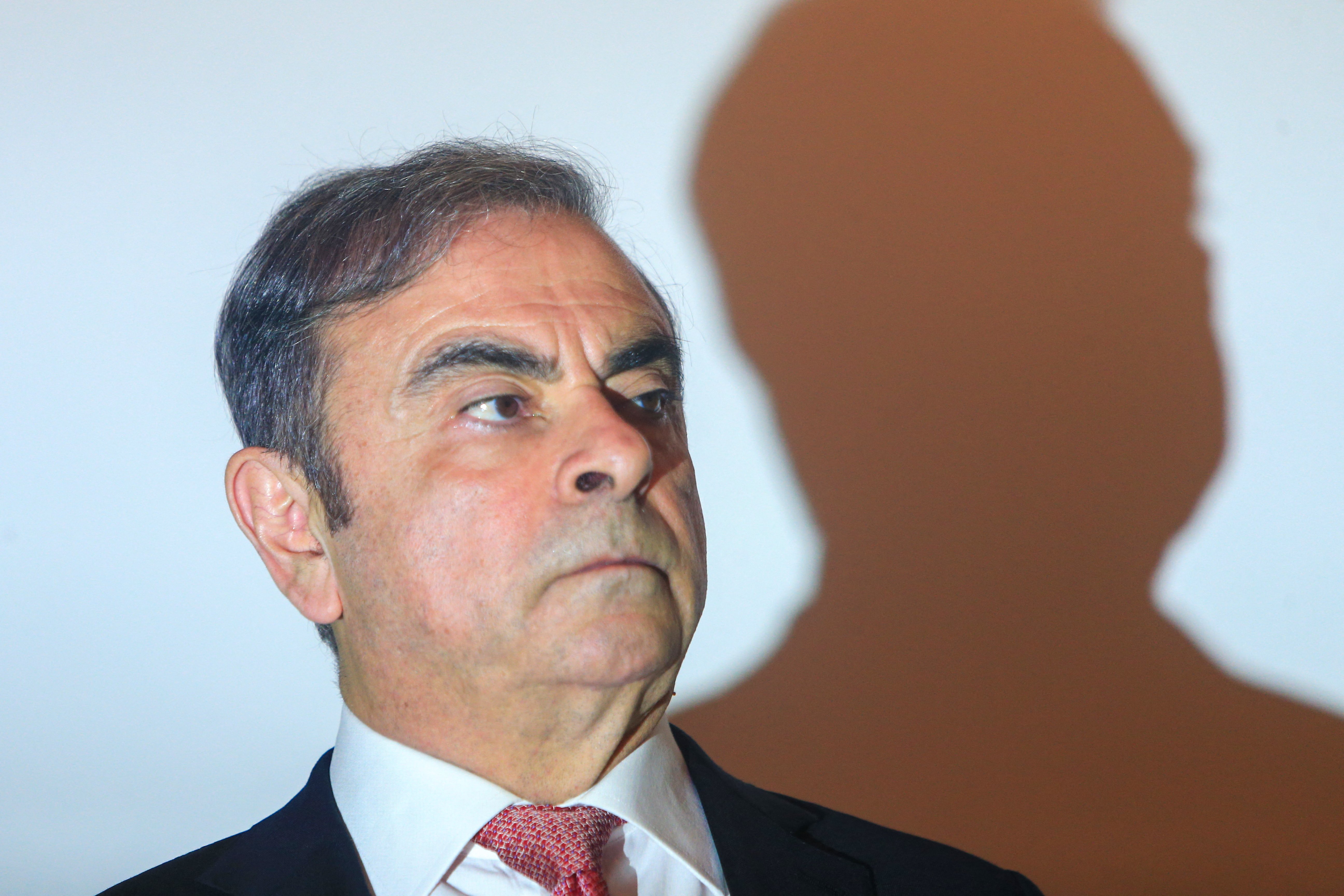 日産の元会長カルロス・ゴーン氏の記者会見＝2020年01月08日、レバノン（Photo:時事通信フォト