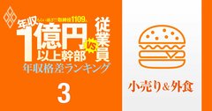 【小売り&外食61人】年収1億円以上の幹部vs従業員「年収格差」ランキング!2年連続減益なのに従業員の944倍の年収…セブン&アイ、ユニクロ、ヤマダ、すき家の格差の実態は?