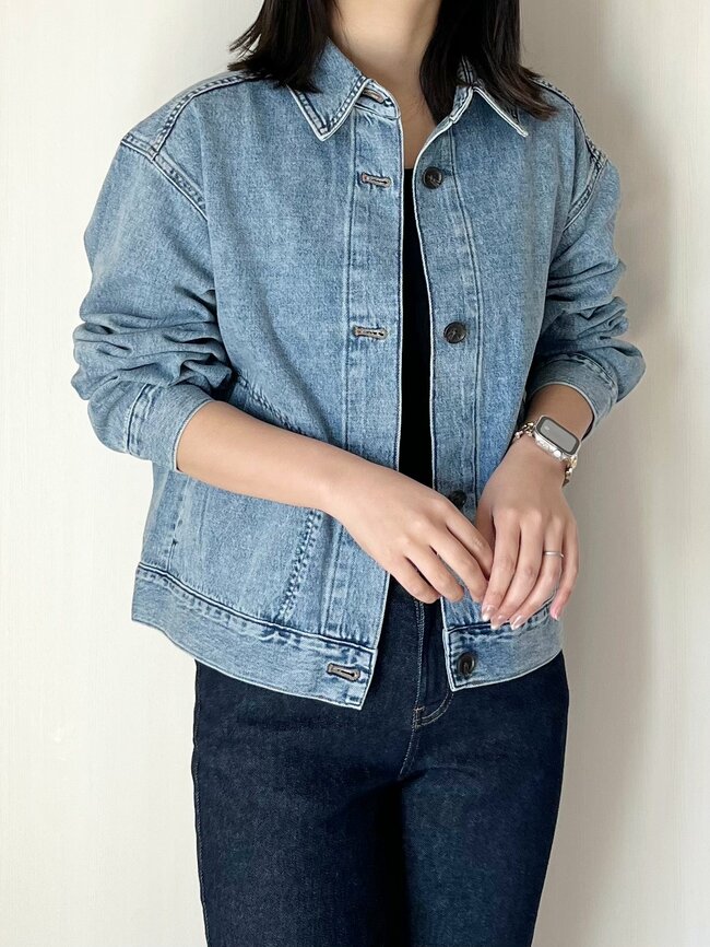 「完売してしまうかもと思い即決」GUの“春アウター”サッと羽織るだけでカワイイ!「ダントツで着心地が良い」「自然に体型カバーしてくれる」