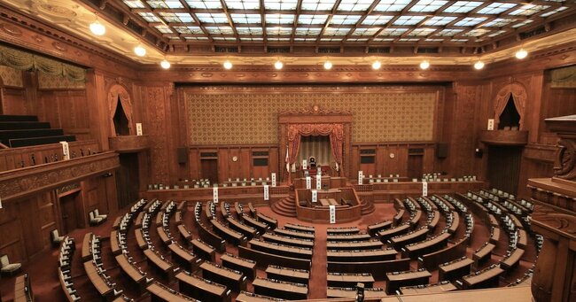 写真：国会議事堂の議場