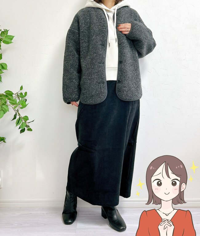すぽんと着るだけで可愛い！GUの“ぽかぽかパーカー”脚長効果がバツグンなんです！「可愛いと褒められました！」「スタイルが良く見えます」