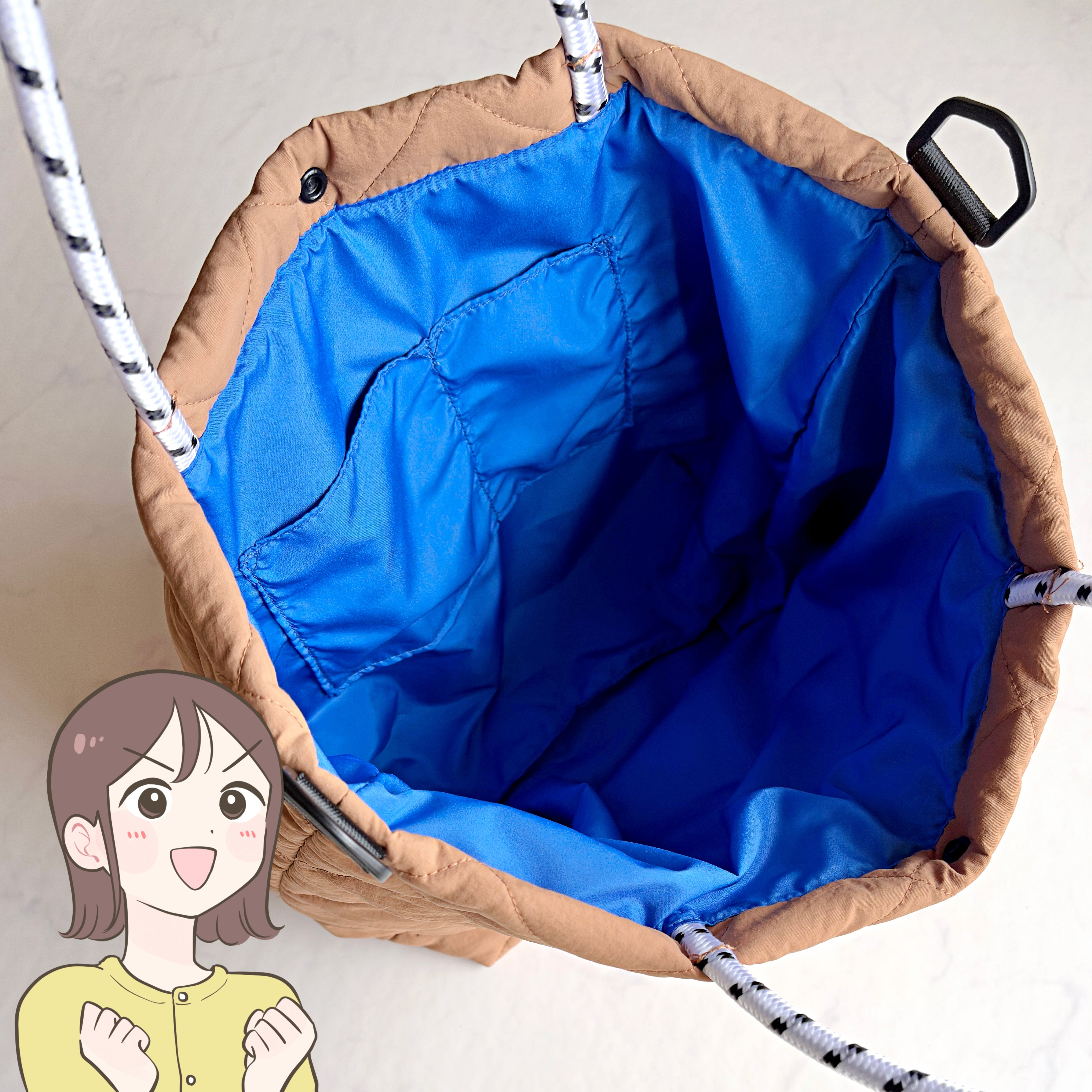 1泊分の荷物が入った！しまむらの「ふっくらショルダーバッグ」荷物をポンポン入れられます！《購入レビュー》