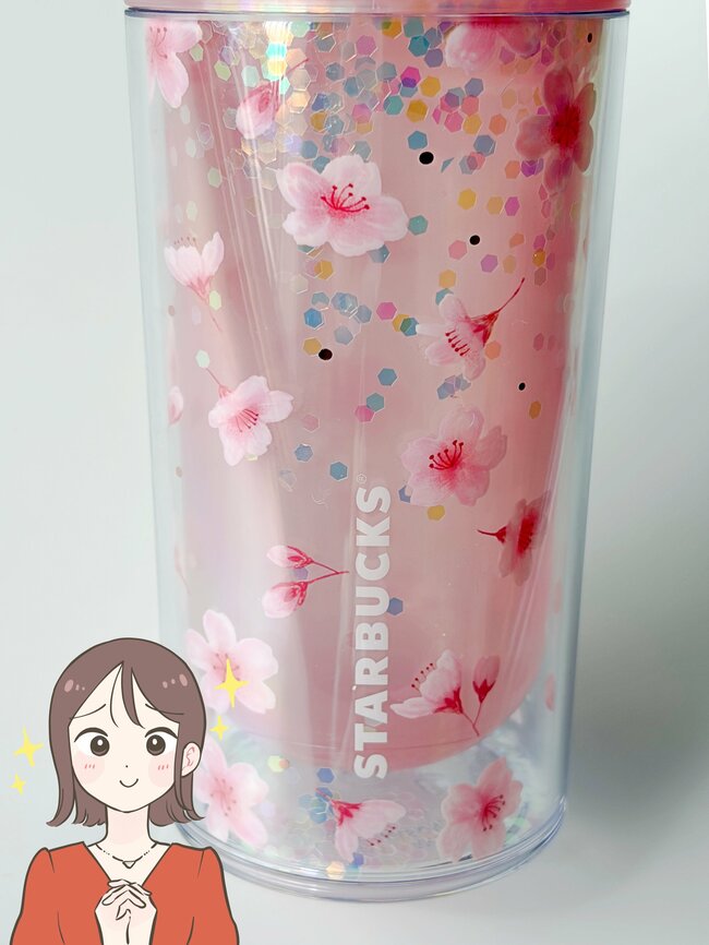 「可愛すぎる〜！」「やっぱ買っちゃう」スタバの“きらきら輝くボトル”桜の花だらけでテンション上がる！「めっちゃ可愛いくてお気に入り」
