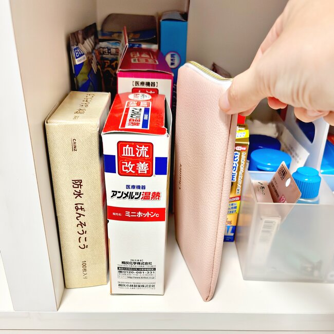 お薬手帳や診察券30枚がまるっと入る！セリアで見つけた「ポケットたくさんケース」が通院グッズ入れにぴったり！【購入レビュー】