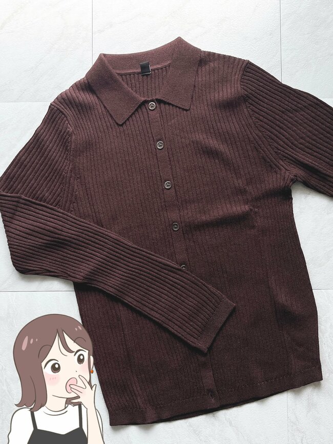 「他の色も買います」ユニクロの“楽ちんカーディガン”着るだけで痩せて見えるの嬉しい!「体のラインを拾いすぎず細見えします」