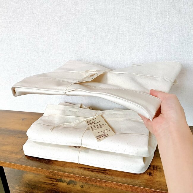 「3つ目の購入」「毎日使っています」無印良品の“ペタンコになる収納ボックス”便利すぎて全部屋に置きたい！「こんなの探してました」「家がスッキリします」《購入レビュー》