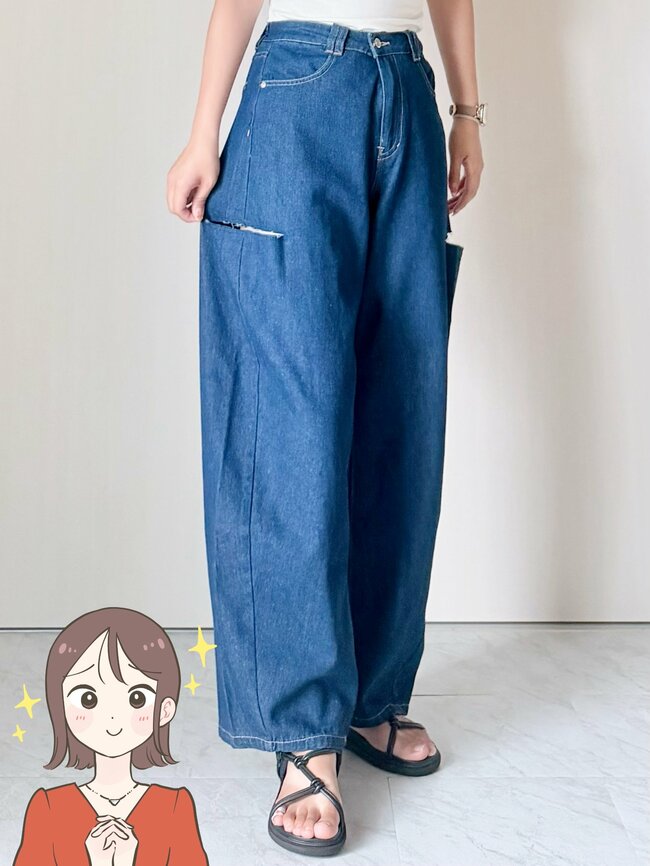 【しまむら】下半身が綺麗に見える！1969円の「脚長ワイドパンツ」ぽわんとしたフォルムがオシャレ！《購入レビュー》