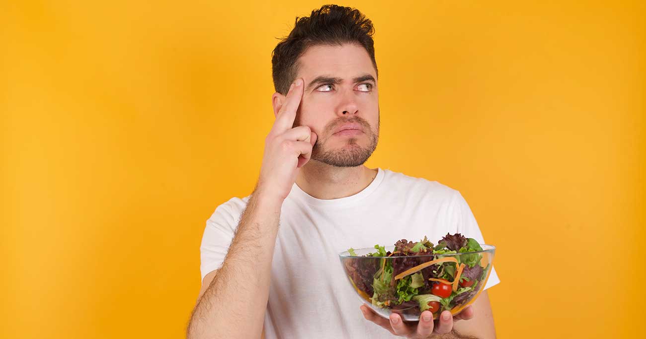 ダイエットを考える男性