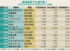 株価大暴落時でも値を上げた逆行13銘柄の地味な共通点