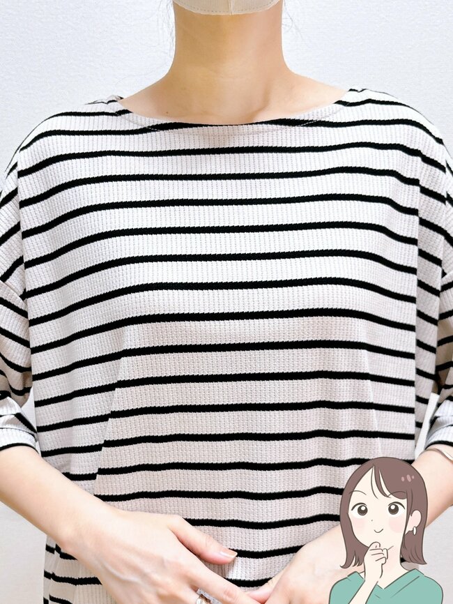 【ハニーズ】すぽんと着るだけでカワイイ！1980円の「おしりまで隠れるトップス」着痩せ効果もバツグンです！《着用レビュー》