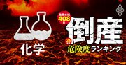 【化学21社】倒産危険度ランキング2026最新版！14位DIC、8位デンカ、5位に入った総合化学メーカーは？