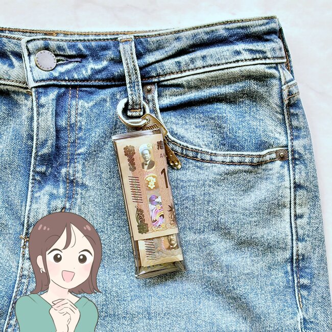 【ダイソー】まとめ買いして正解でした！お札も入る「ぺたんこコインポーチ」カギも一緒に持ち歩けて天才！《購入レビュー》