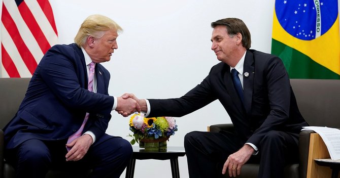 トランプ米大統領とボルソナロ大統領