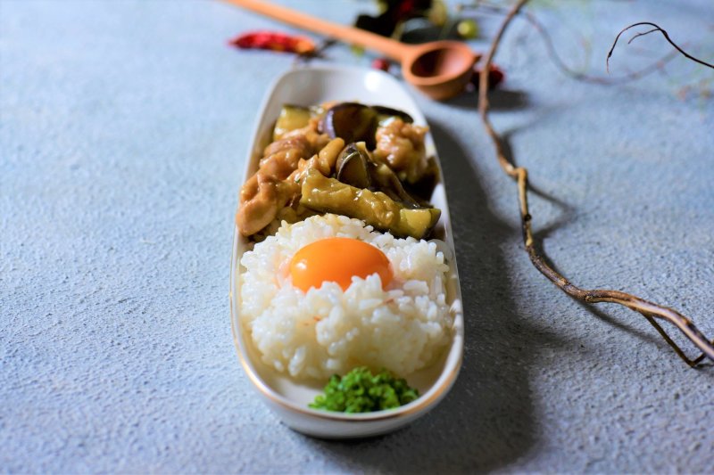 【夏休みはレンチンで何とかする！】料理未経験の男子でもカンタン！ナスがまるで和牛のような食感鶏もも肉とにんにくとナスの「味噌丼」