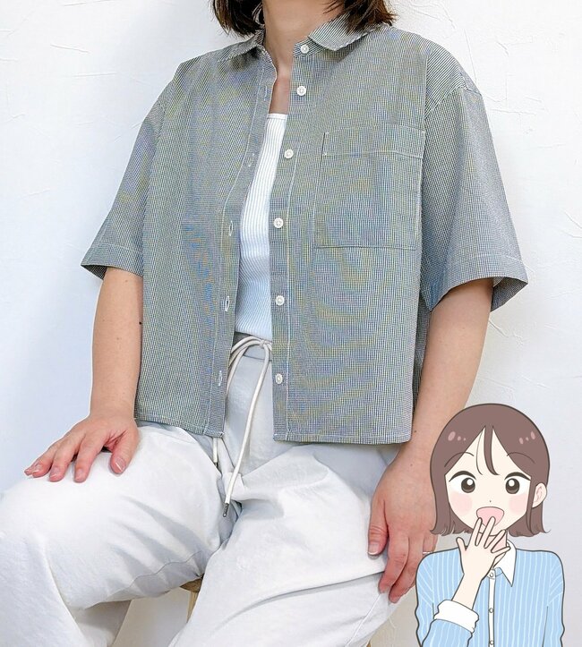 サッと羽織るだけでカワイイ！無印良品の「着痩せトップス」サラッと涼しくて、二の腕カバーもばっちり！