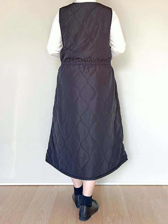 毛布を着てるみたい!しまむらの“2420円ジャンパースカート”羽織るだけでポカポカだから寒い日に手放せない!