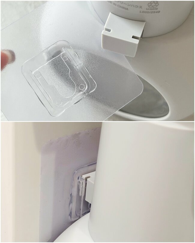 壁掛けもできるなんてすごい!3COINSの「自動で出てくるディスペンサー」プチプラ価格でゲットできて嬉しい!