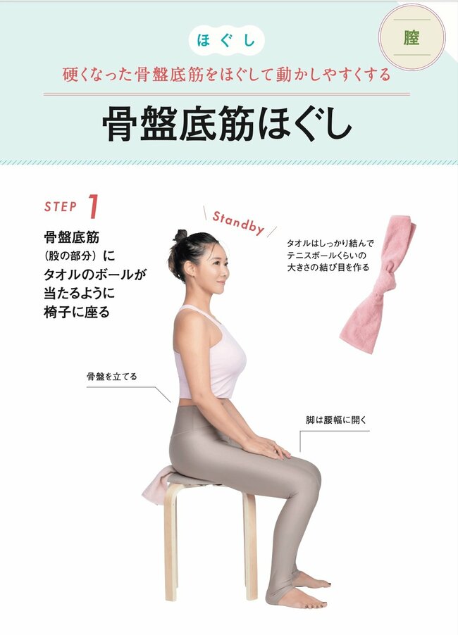 骨盤底筋ほぐし
STEP1