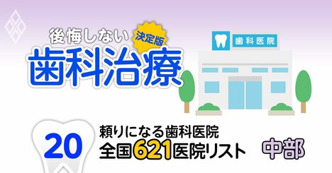 頼りになる歯科医院【中部編】全国621施設リストを大公開！