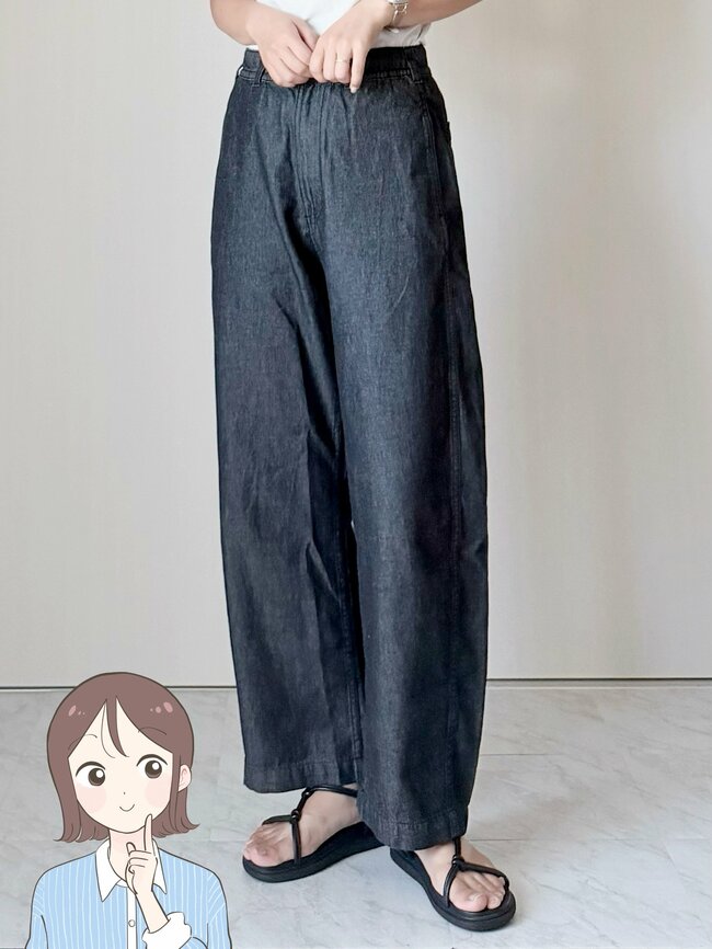 「久々に当たりの商品を見つけた」GUの“美シルエットなパンツ”薄くてはき心地バツグン!「ヘビロテ中です」「色違いで2着買っちゃいました」《購入レビュー》