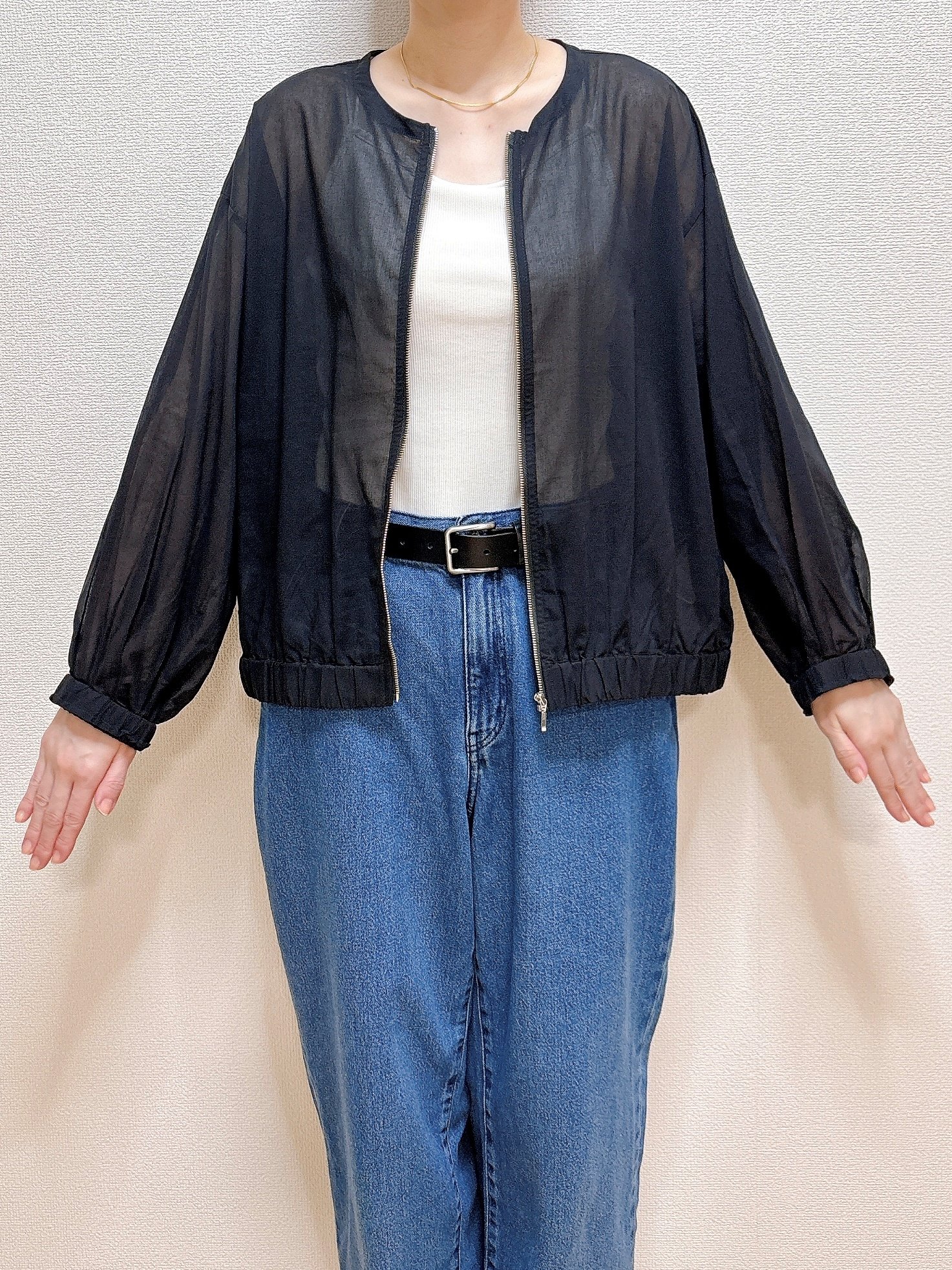 【しまむら】どこにでもサッと羽織れて助かる！2420円の「ふんわり春アウター」ぽわんとした袖がかわいい！