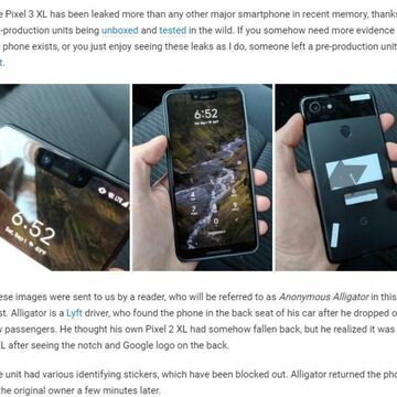 グーグル最新スマホPixel 3 XL 忘れ物で発見