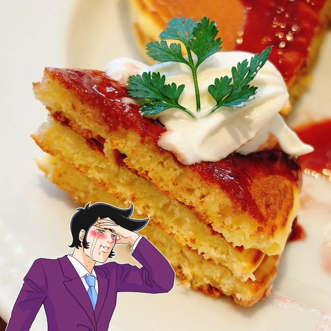 「期待の2倍以上美味しかった」「また食べたい」ロイヤルホストの“てんこ盛りパンケーキ”チェリーがごろごろで、どこを食べても美味しい！「アイスにクリームものっかってて満足度高い」