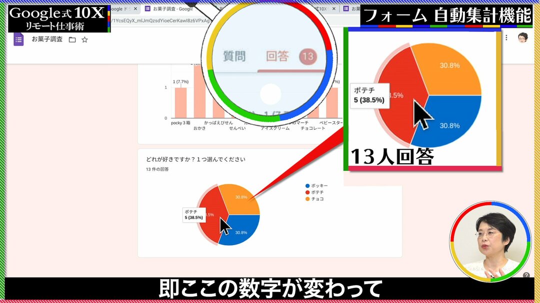 データ集計と分析を超高速化 Googleフォーム スプレッドシート活用術 解説動画 リモート効率 劇的up Google式10x仕事術 ダイヤモンド オンライン