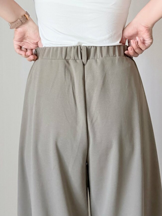【しまむら】下半身が綺麗に見える！1639円の「高見えワイドパンツ」ぽわんとしたシルエットでオシャレ！《購入レビュー》