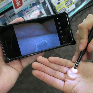 iPhoneで耳かきできるWi-Fiマイクロスコープ