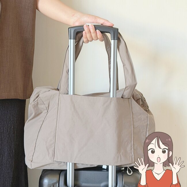 「とても軽く大容量」無印良品の“たためるボストンバッグ”2泊3日の荷物がまるっと入った！「たためてかさばらない」「メインバッグになりました」【購入レビュー】