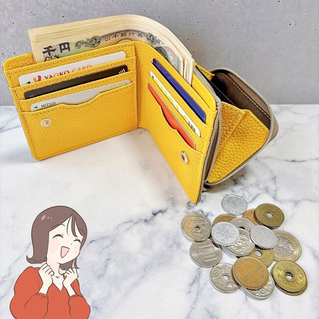 小銭が取りやすくて感動…！ハニーズの“コンパクトな財布”お会計がスムーズになった！「ぜーんぶ収まります」「これからも愛用します」《購入レビュー》
