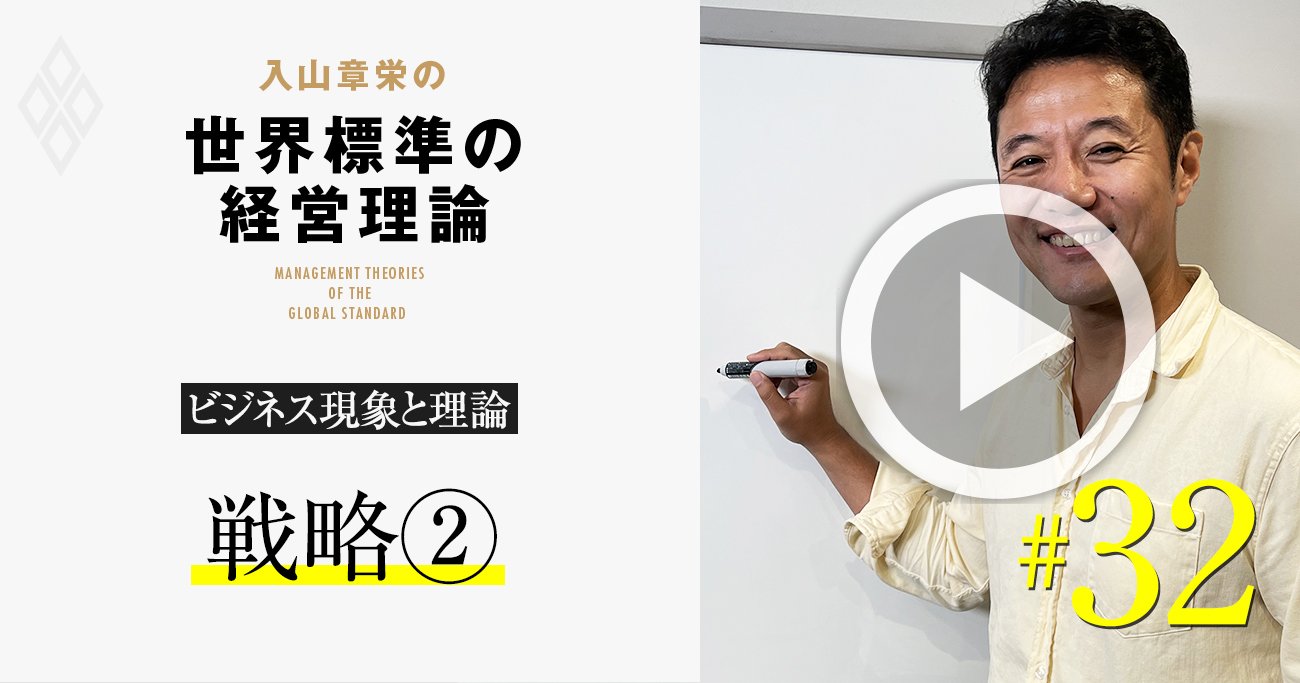 【入山章栄・解説動画】「競争戦略が死んだ」本質的理由、不確実性の時代の経営理論