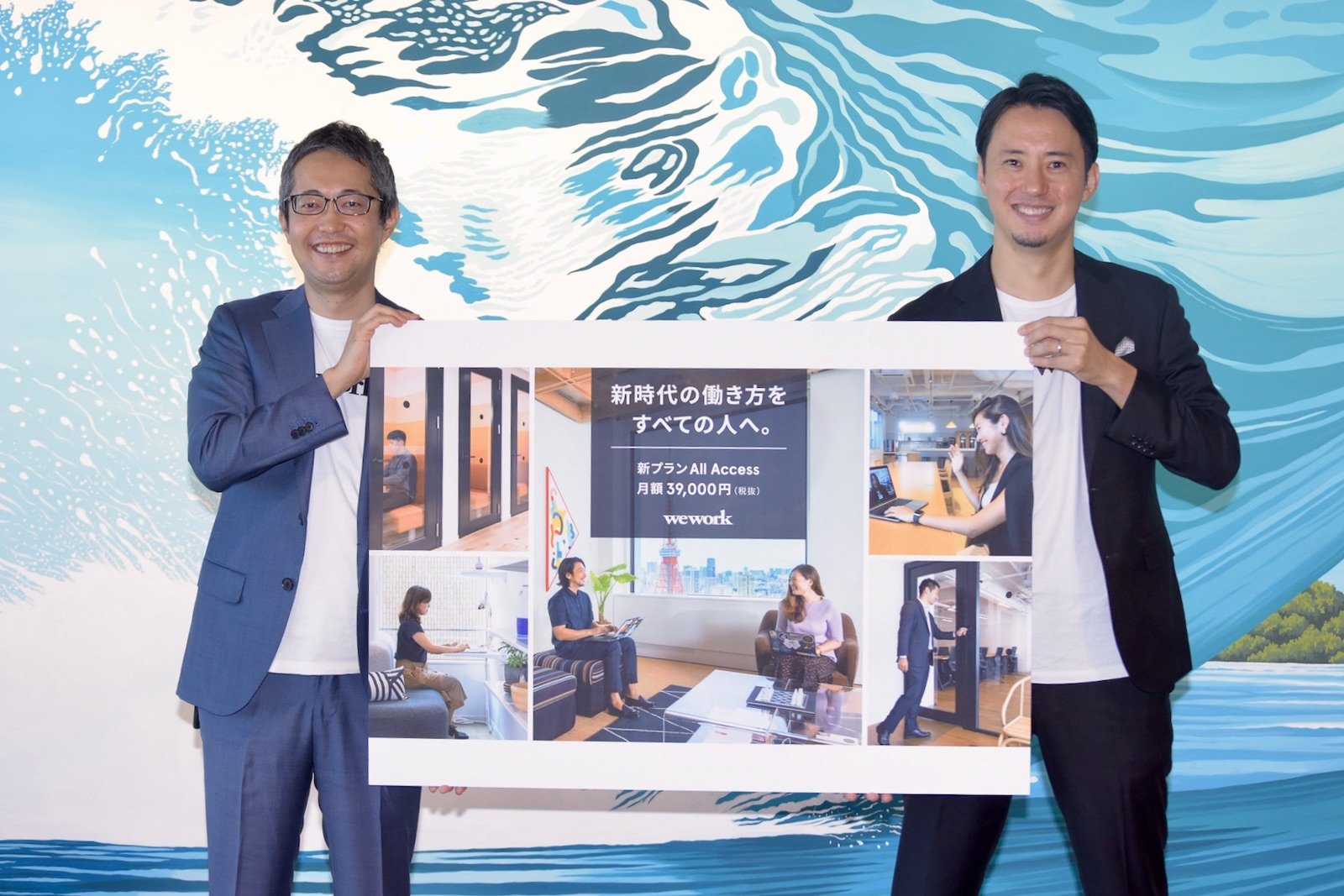 左から、WeWork Japan・CEOの佐々木一之氏、CSOの髙橋正巳氏　すべての画像提供：WeWork Japan