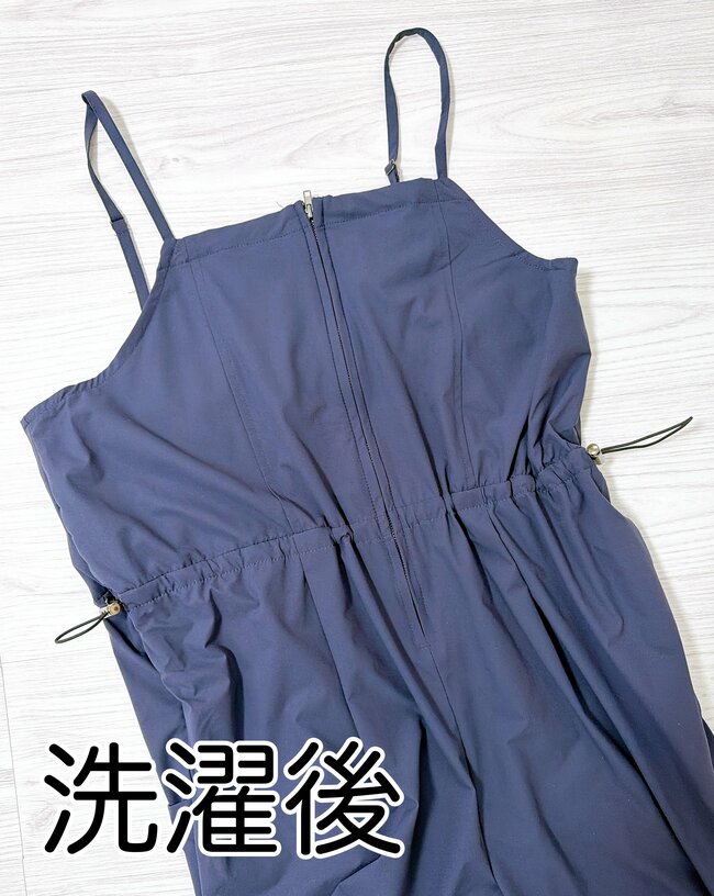 すぽんと着るだけで可愛い…!ワークマン新作の「楽ちんサロペット」サラッと着られて体型カバーできる!