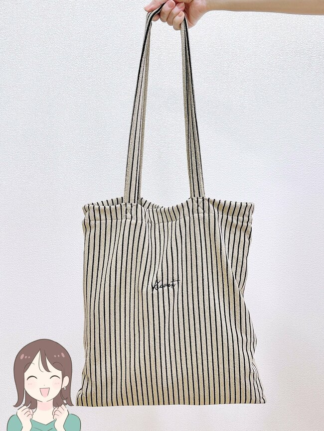 グローバルワークで見つけた“タオルみたいなバッグ”→荷物が多い日にめちゃくちゃ便利！「オシャレも使いやすさも両方叶えてくれる」