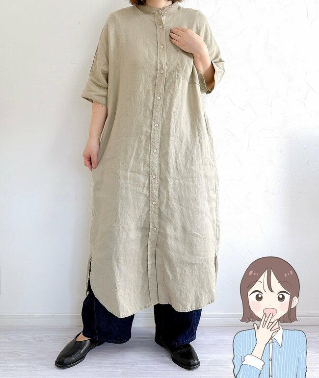 全身をまるっと体型カバー！しまむらの「楽ちんワンピース」今から秋までガンガン着回せます！《購入レビュー》