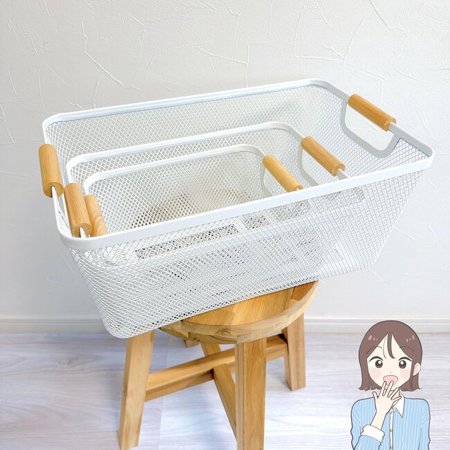 リビングがスッキリ片付いた…！ニトリの“おしゃれ収納バスケット”全部屋に置きたいくらい優秀！「家のいたるところで使ってます」「もう一個購入したい」《購入レビュー》