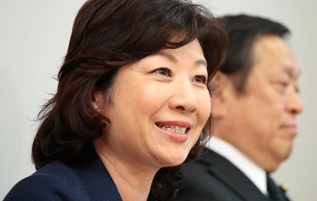 自民党総裁選への不出馬を表明した野田聖子氏