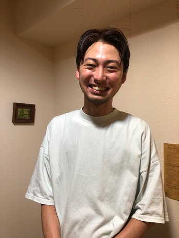 Ameri chou chou店長の藤川京介さん。アンジーさんと呼ばれている