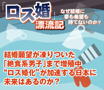 結婚願望が凍りついた「絶食系男子」まで増殖中“ロス婚化”が加速する日本に未来はあるのか？
