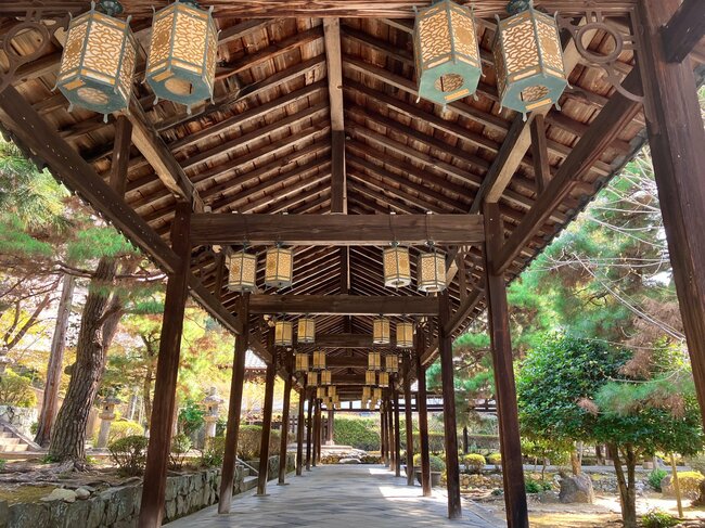 萬福寺の諸堂をつなぐ回廊