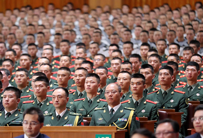 2017年8月に開催された中国人民解放軍建軍90周年記念式典