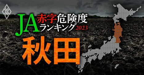 【秋田】JA赤字危険度ランキング2023、13農協中2農協が赤字転落