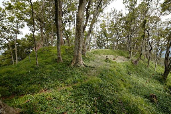 写真：虎御前山城の信長本陣