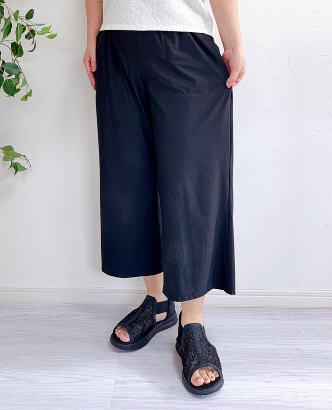 夏中、ずーっと履いてたいわ…!しまむら×ヒヤロンの「ひんやりワイドパンツ」が買って大正解!ゆったり体型カバーもできて手放せない!《購入レビュー》
