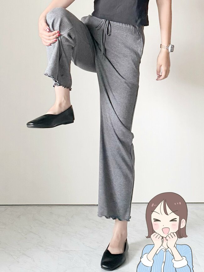 スウェット感覚ではけて楽ちん！GUの「着回しパンツ」1990円とは思えないオシャレさで、秋冬コーデに大活躍です！《購入レビュー》